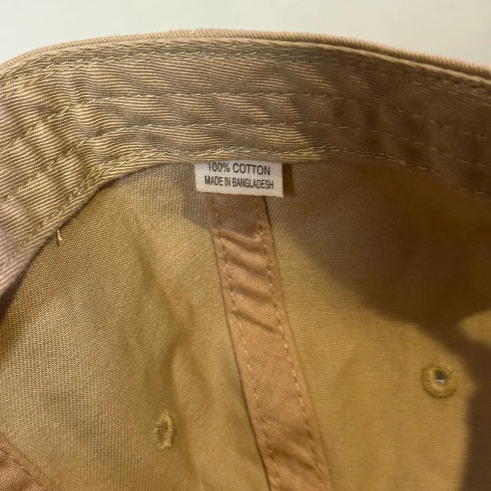 American Needle Masters 2018 Golf Tournament Hat Tan Khaki Cotton Adjustable Cap